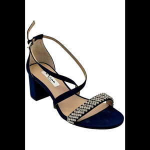 NINA Womens Nora Satin Heel New Navy - Medium